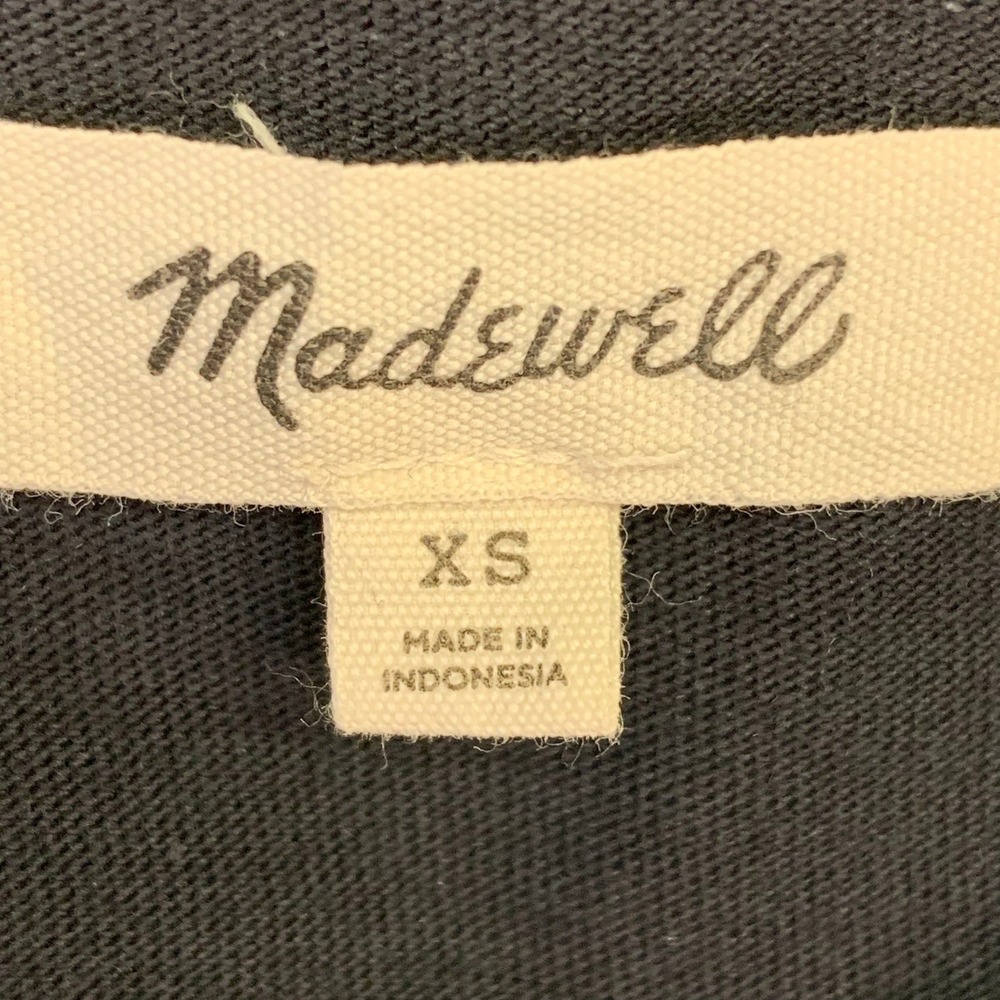 Madewell‎ Women's Tee Dress Black Cotton Short Sleeve T Shirt Dress Size XS - Picture 7 of 14